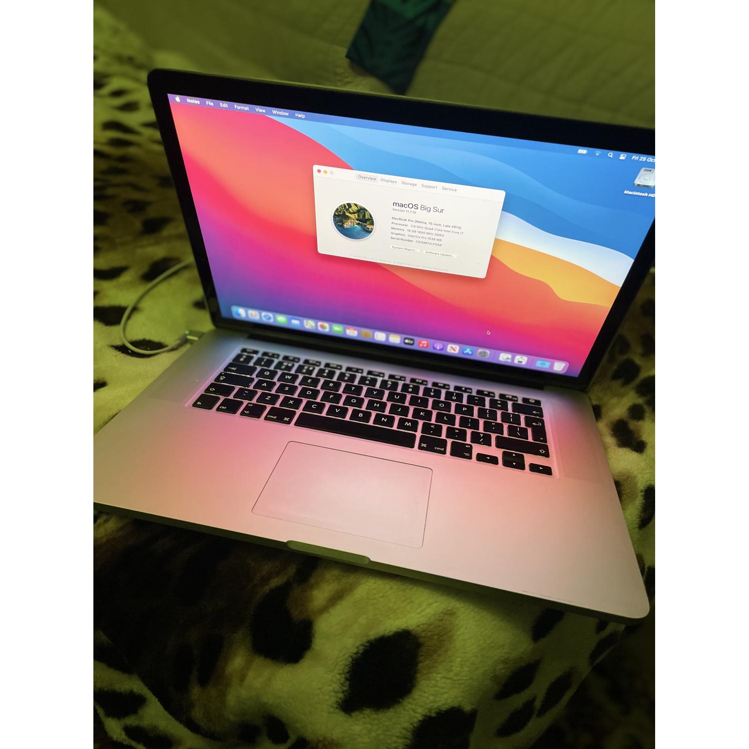 Apple MacBook PRO 15 Core i7 2.3Gz 16GB 256GB SSD 2013 Retina Display