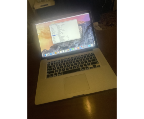  Apple MacBook Pro 15" A1398 2015 i7-4th Gen 2.2Ghz 16GB RAM 256GB SSD